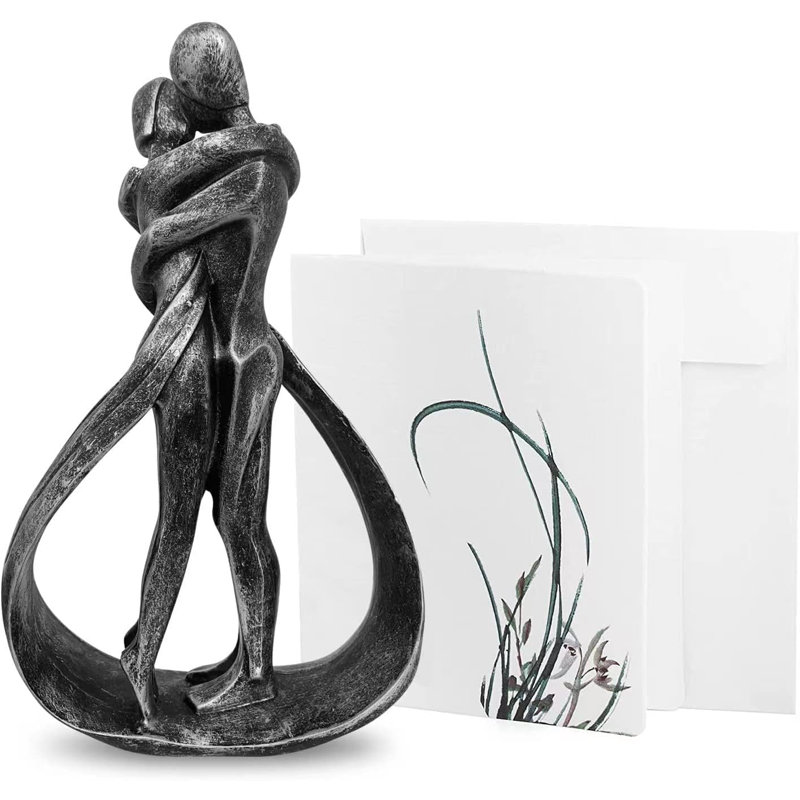 Couple de résine, sculptures modernes, cadeau romantique pour les mariages