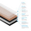 Planche de vinyle de luxe SPC 7 po x 60 po x 6 mm-49782464
