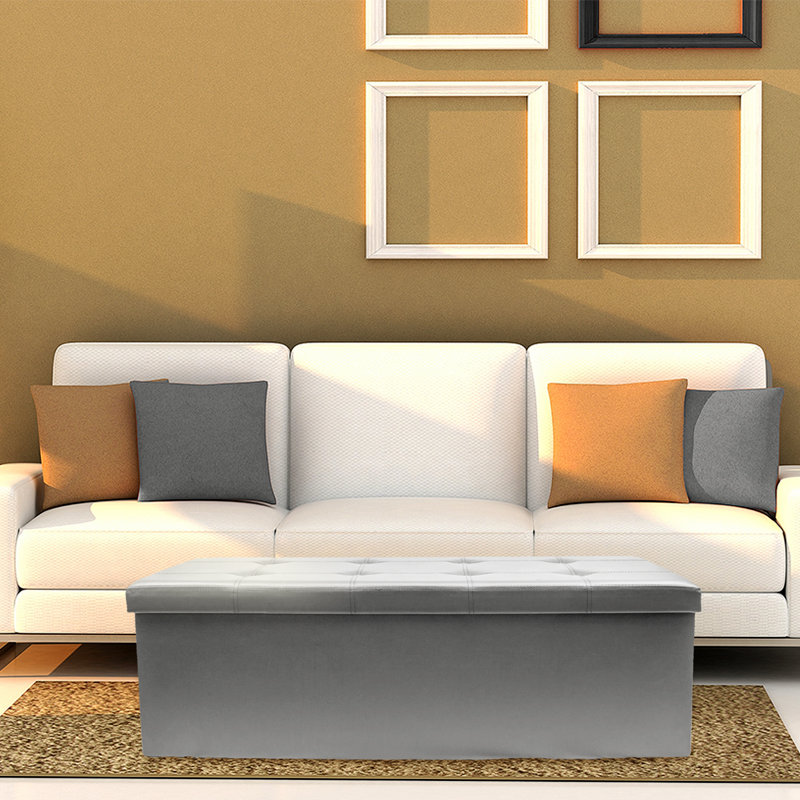 Folding Storage Ottoman