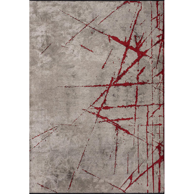 Rapture Abstract Area Rug, Rectangle 6'7" x 8'3"