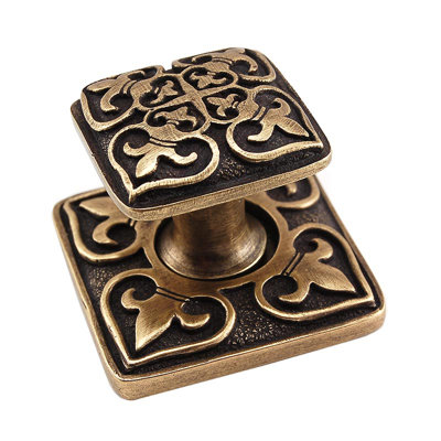 Fleur De Lis Square Knob