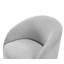 Fauteuil demi-tonneau pivotant en bois massif Boucle-29316219