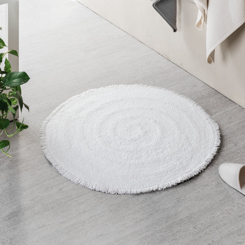 Tapis de bain Raul, L 36 po x L 36 po, Blanc