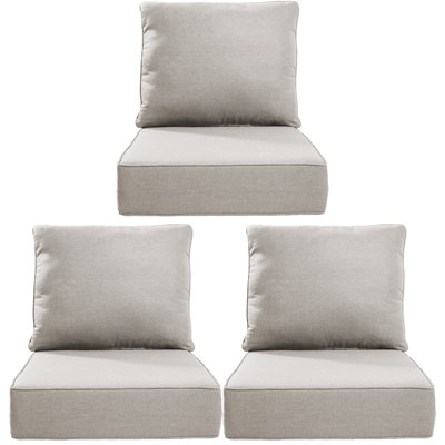 Deb Weather-Resistant Polyester Seat and Back Cushion Set