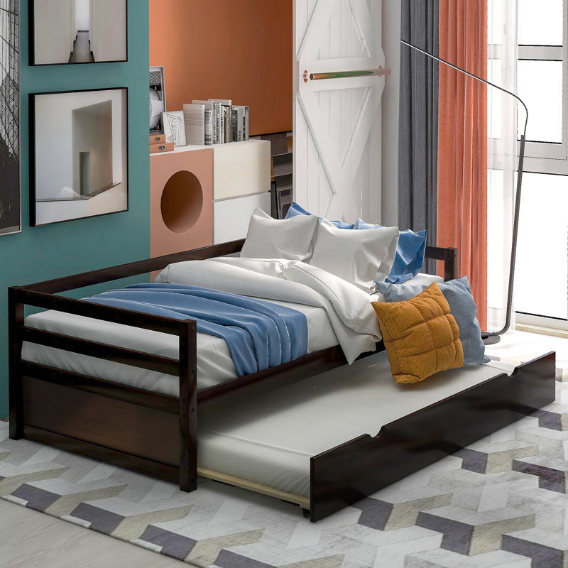 Daybed With Trundle Frame, Espresso