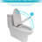 Dual Flush Ceramic Toilet With Hygienic Fully Glazed System & Seat Powerful Function Quiet Cover