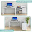 Bureau d'ordinateur en L