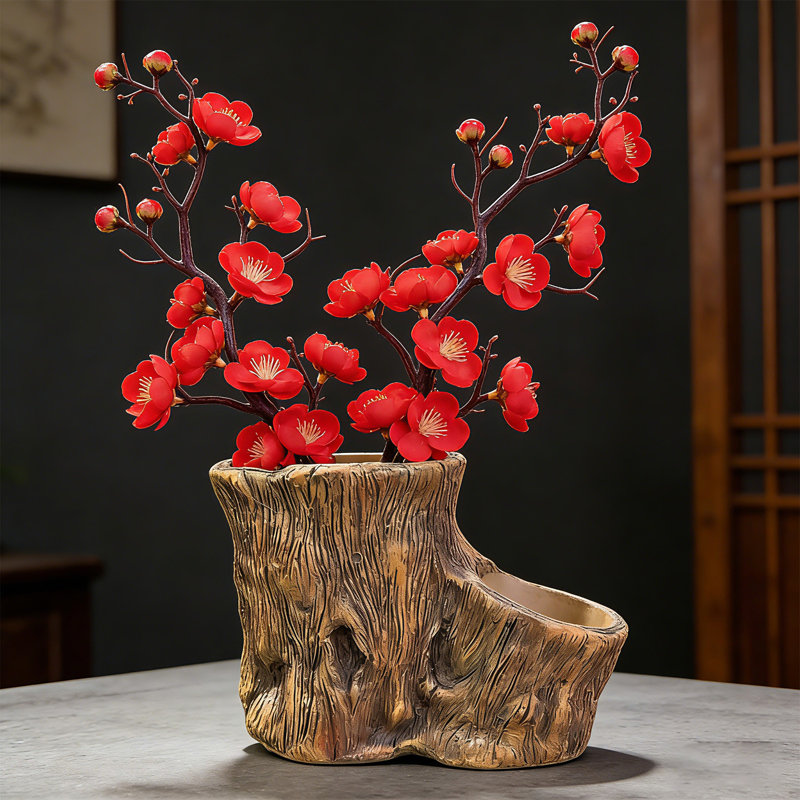 Simulated Stump Root Planter Flower Pot