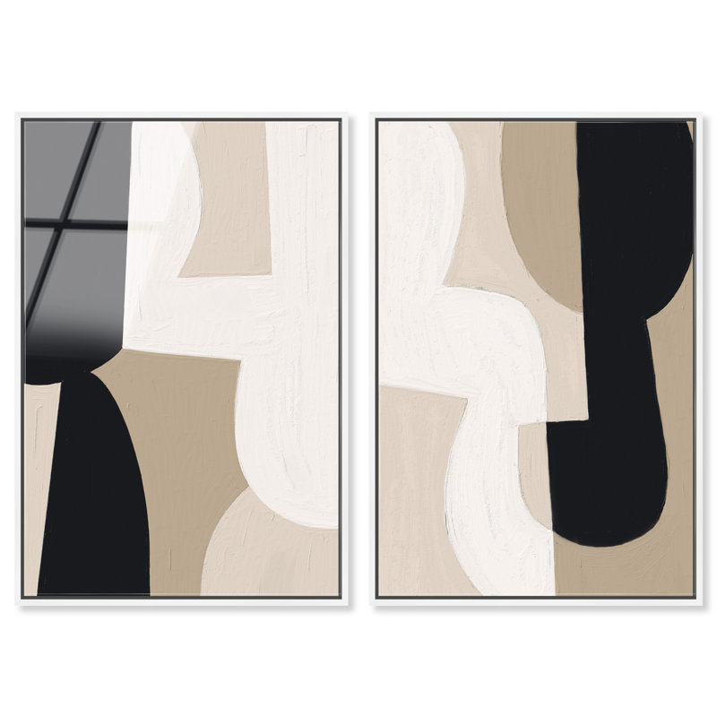 El Modernista Set High-Gloss Frameless Acrylic Glass Wall Art Abstract Print by Oliver Gal, Ready to Hang, 10 x 15