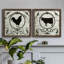 Berkshire Rooster - ensemble de 2 impressions sur toile-296871884-296871887