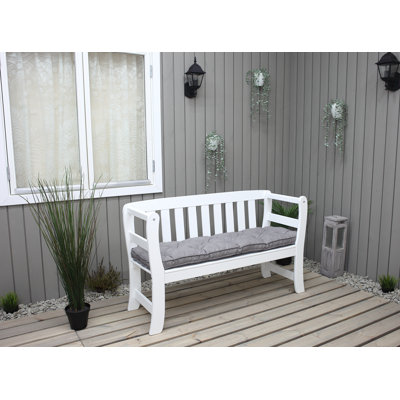 Deale Solid Wood Pine Outdoor Bench