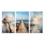 «Pier and Dock Seaside», 3 pièces sur toile-51606995-51606992