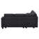 Chenille L Shaped 4-Seat Corner Sofa Modular Storage Couch For Apartment With Removable Washable Cushion