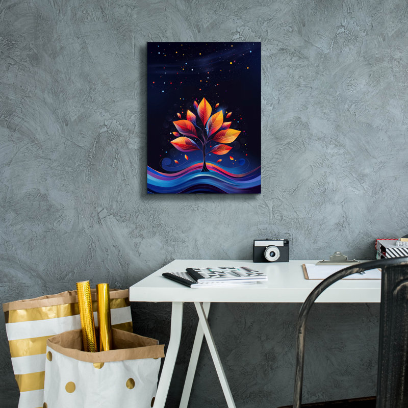Ivy Bronx «Starry Autumn» par r3darch0n, art mural sur toile, H 16 po x l 12 po x P 0,75 po