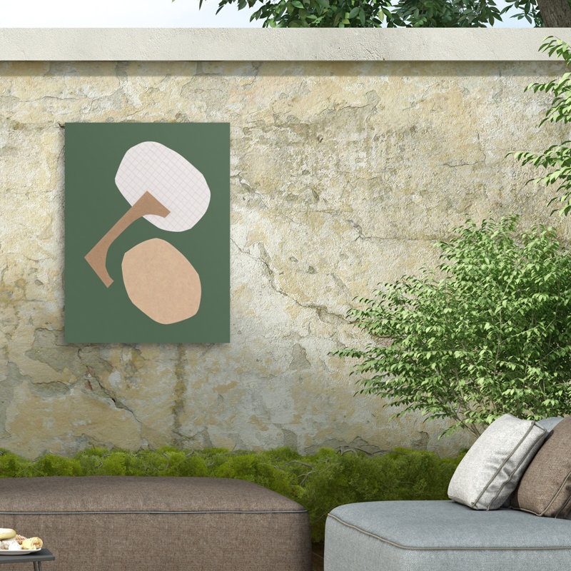 Alisa Galitsyna  Three Shapes 3 Outdoor  Canvas, H 14 po x l 19 po