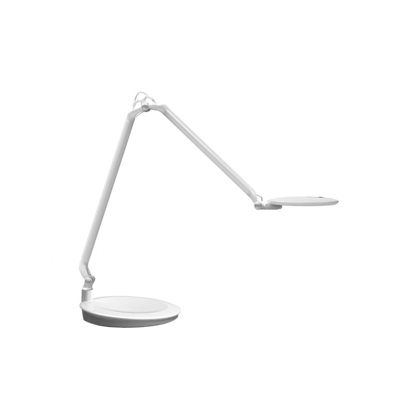 Element Disc 25" Desk Lamp, White