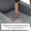 Upholstered Chenille Swivel Armchair-665445166