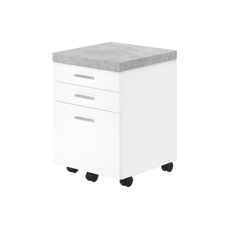 Office Storage Cabinet, Rolling File Cabinet, Mobile Filing Cabinet With 3 Storage Drawers, Vertical Filing Cabinet For Storage