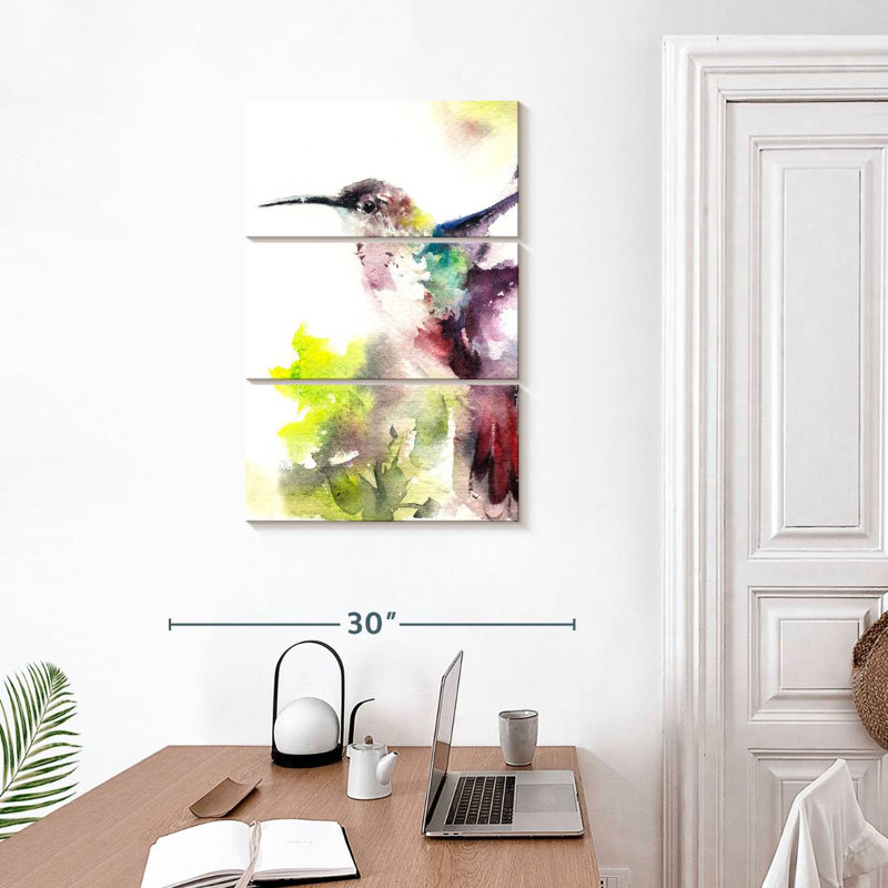 Brampt Hummingbird Hues, 32" H x 20" W