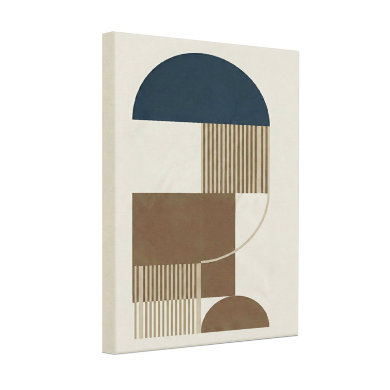 Abstract Abstract Geometric Shapes And Lines Pattern, 36" H x 24" W