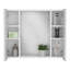 Armoire à pharmacie Artemisa, double porte, miroir, une tablette extérieure - blanc-2017535989