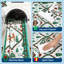 Tapis de Noël lavable des fêtes 5 x 7 avec envers antidérapant en TPR, tapis de Noël décoratif, revêtement de sol mince et doux, tapis imprimés pliables sans perte pour le salon, beige-266849289-266849292