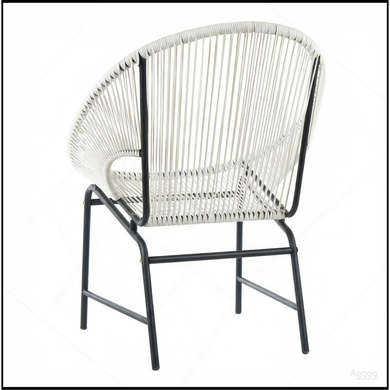 Ensemble de 2 chaises d'extérieur NUSA, Blanc