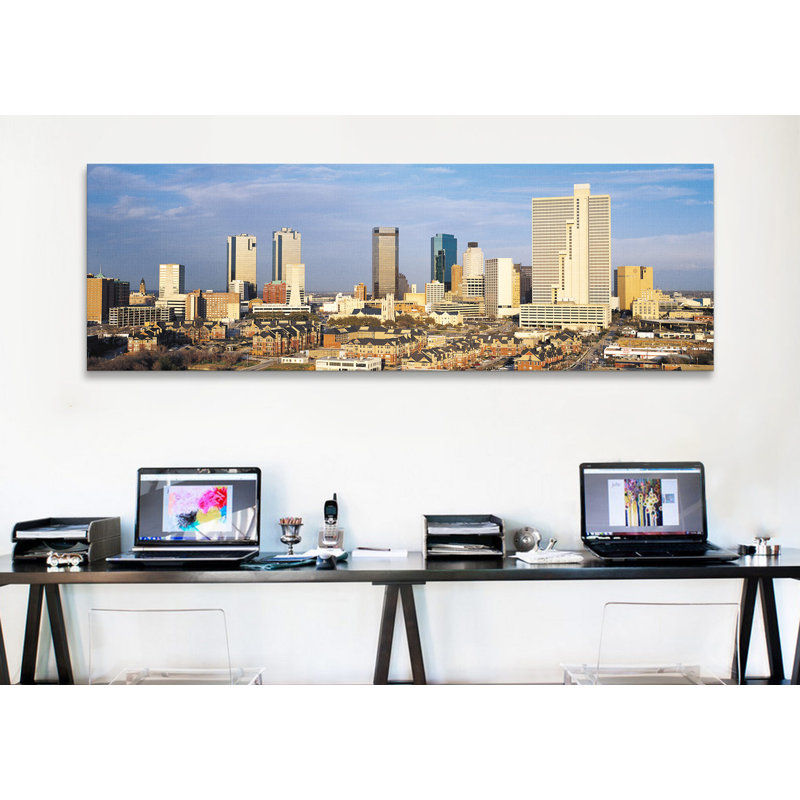 « fort cityscape horizon horizon », reproduction de photo sur toile tendue, H 16 po x l 48 po x P 1,5 po, Toile tendue