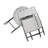 Three Piece Folding Set in PE Rattan with Metal Frames for Indoor and Outdoor Use-87817237