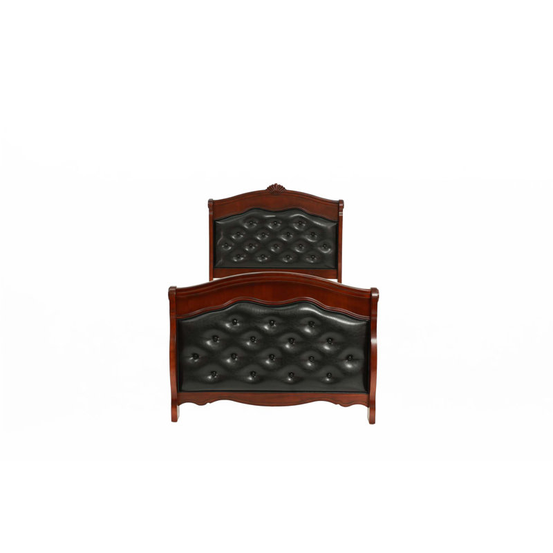 Lit de luxe traditionnel Youth, Merisier, Simple