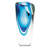 Marie-Anne Clear and Blue Crystal Table Vase-24231147