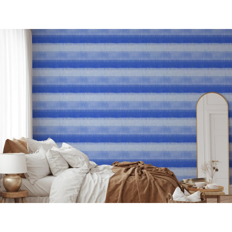 Cabana Stripe - Blues Wallpaper