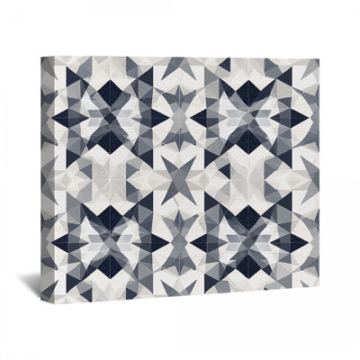 Toile à motif géométrique étoiles - Décoration murale géométrique