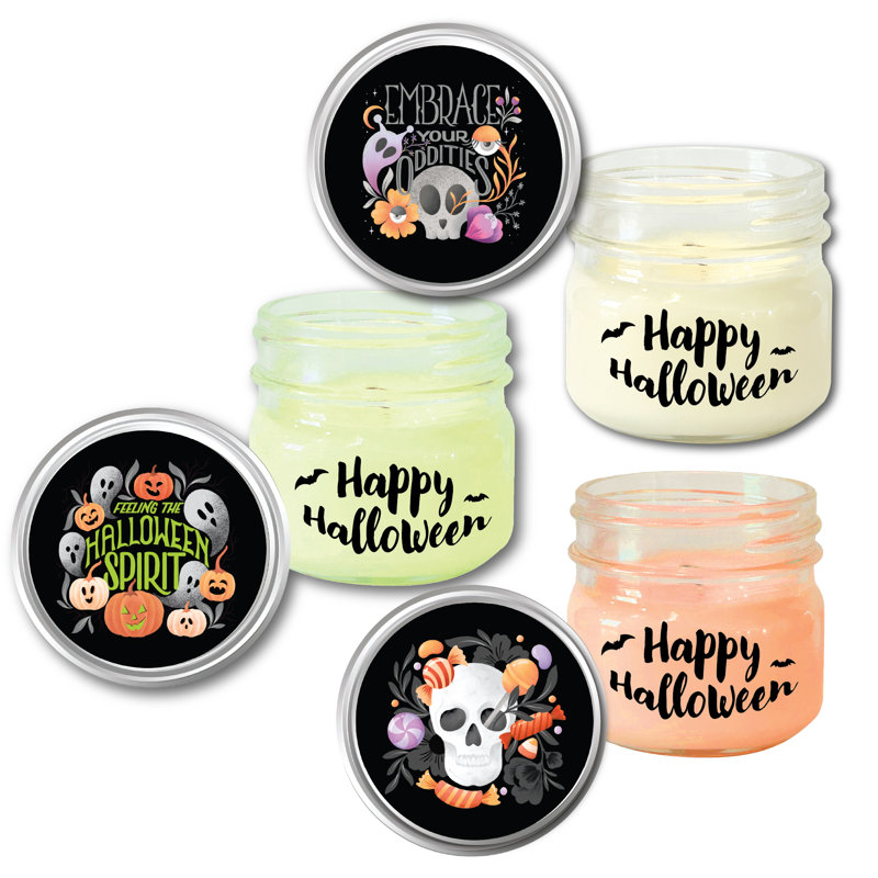 Bougie d'Halloween 8 oz d'Halloween Spirit Ensemble