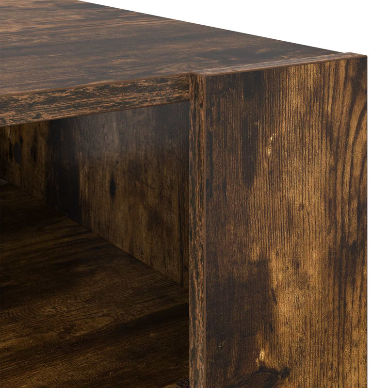 Coffee Table with Storage, 45cm. H x 92cm. L x 53cm. W, Smoked Oak