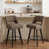 Repose-pieds noir - brun