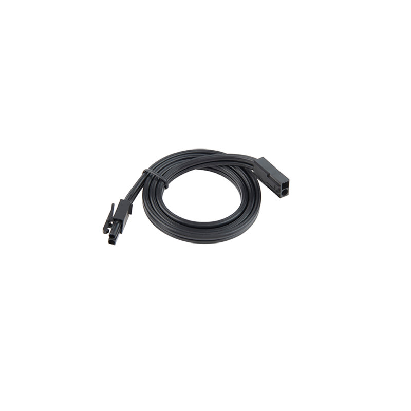 Black 12-inch Line Voltage Interconnect Cable