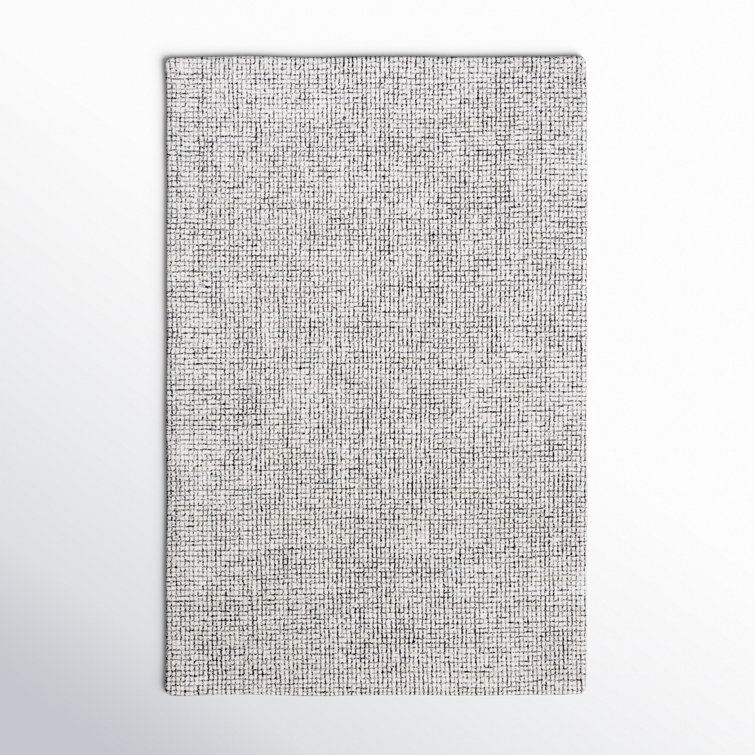 Rowe Handmade Tufted Ivory/Black Area Rug