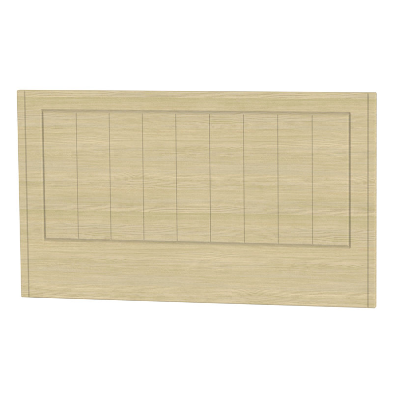 Fully Assembled Saxena Headboard, Single (3'), Cream with Oak Finishing