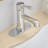 Single-Hole Single-handle Bathroom Faucet with Drain Assembly-64601195