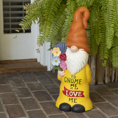 Figurine de jardin «To Gnome Me Is to Love Me»