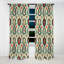 Mélange de tribu nomade orange Ikat - rideau Ikat - rideau occultant Ikat - 1 panneaux-107535457