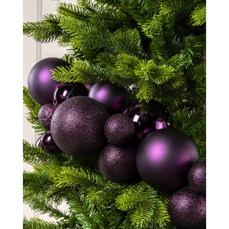 279.9cm Faux Garland, Purple