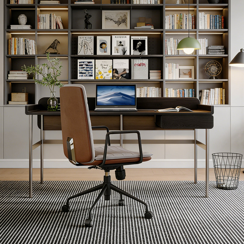 Bureau à 1 tiroir Modern Minimalist