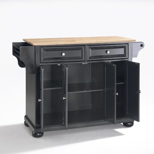 Three Posts™ Monty Solid Wood Kitchen Island & Reviews | Wayfair