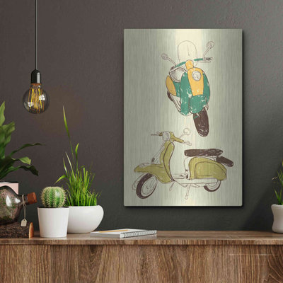Scooter III' by GraphINC, Metal Wall Art