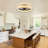 20'' Farmhouse Reversible Caged Ceiling Fan With Fabric Shade, LED Light And Remote Control