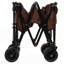 Utilitaire utilitaire de jardin pliable couleur chariot de camping pique-nique extérieur chariot de plage, brun-123115758