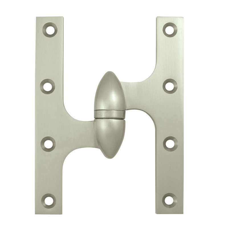 Charnière Deltana OK6045BCR003-L 6 po x 4-1 / 2 po en laiton poli PVD, Côté gauche