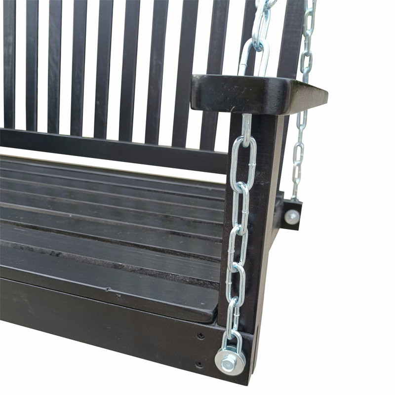Banc de jardin en bois, Noir